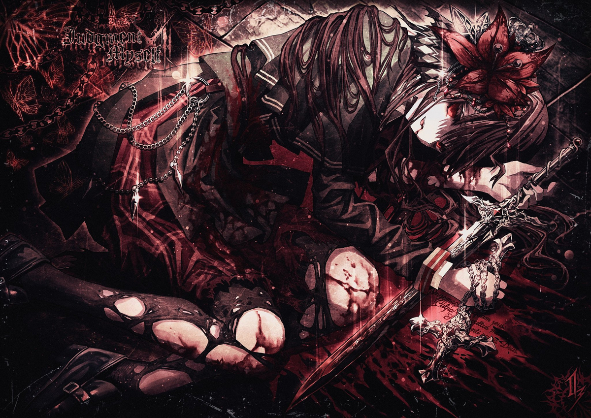 This is a pixiv picture whose title is 【Judgement Myself】.