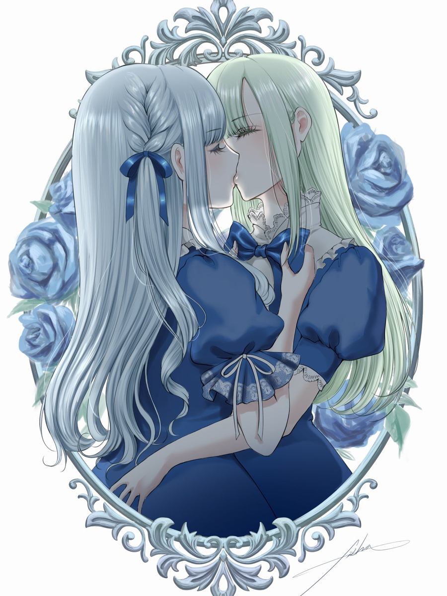 This is a pixiv picture whose title is 新刊表紙絵仮.
