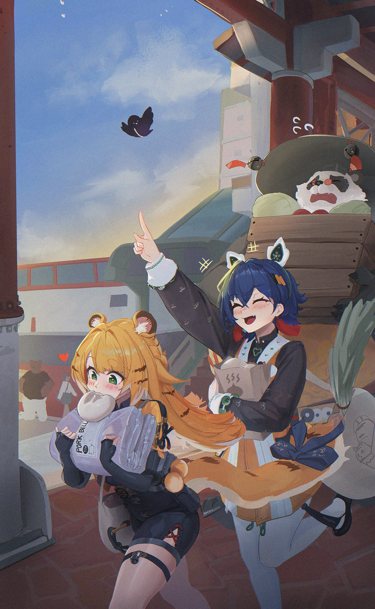 This is a pixiv picture whose title is Busy morning.