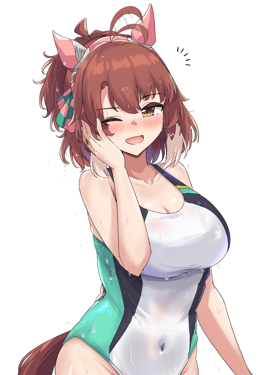 This is a pixiv picture whose title is 目が合ったダンダン.