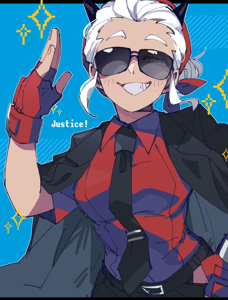 This is a pixiv picture whose title is 🕶✨.
