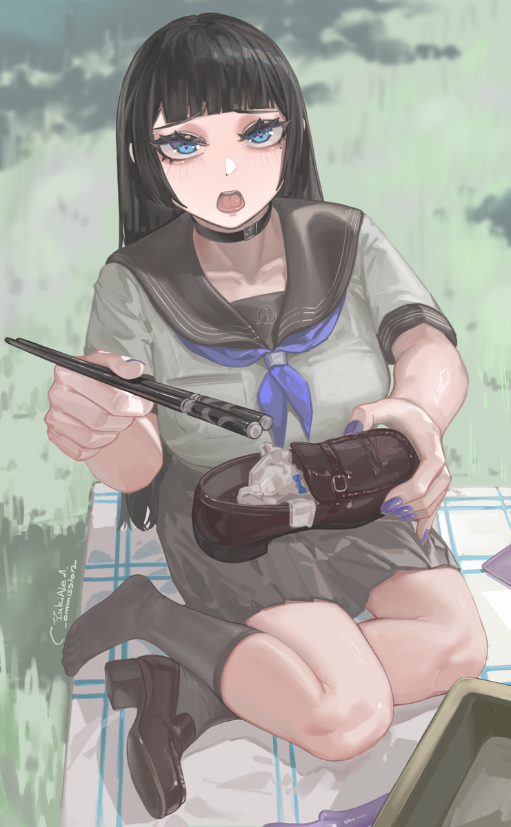 This is a pixiv picture whose title is 食べますか？.