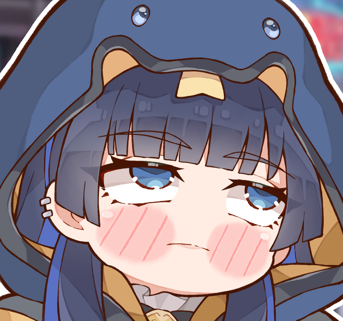 This is a pixiv picture whose title is 🙄.