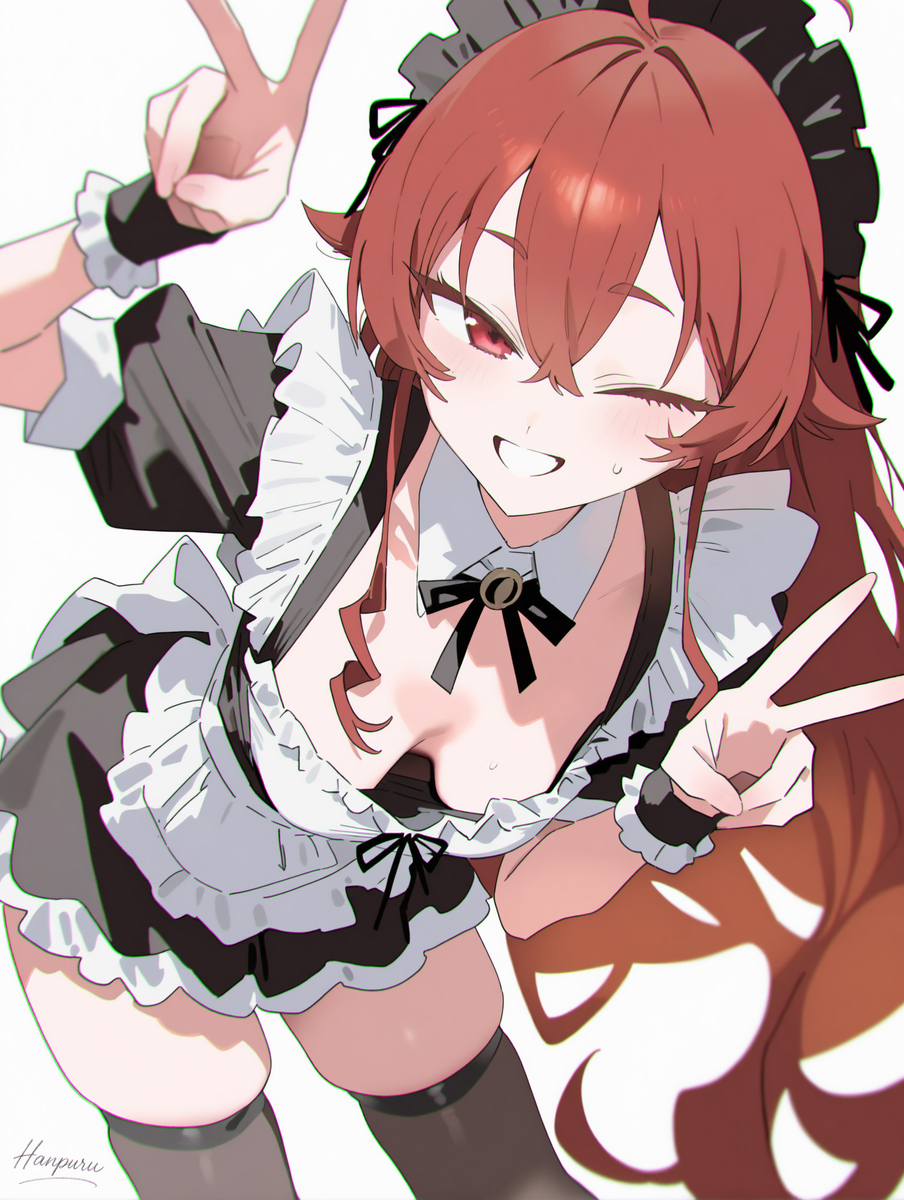 This is a pixiv picture whose title is メイドエリス.