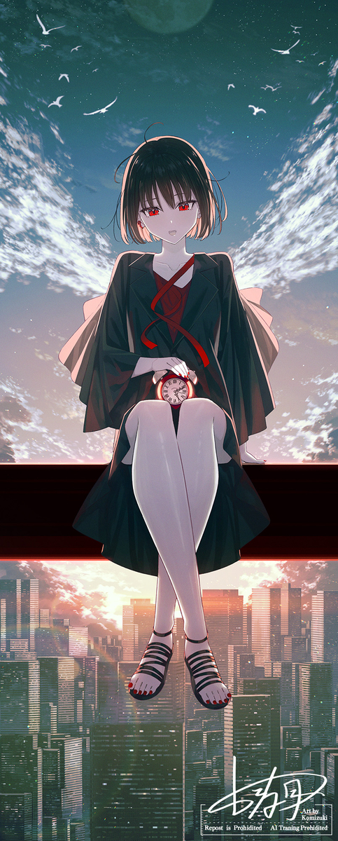 This is a pixiv picture whose title is はばたきの時間.