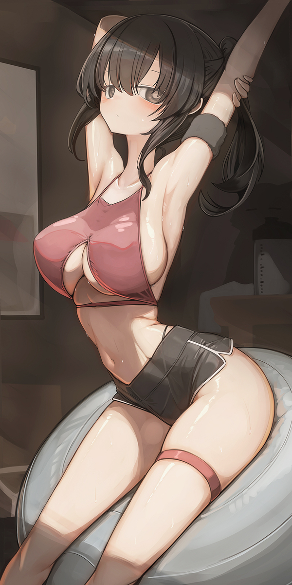 This is a pixiv picture whose title is 運動.