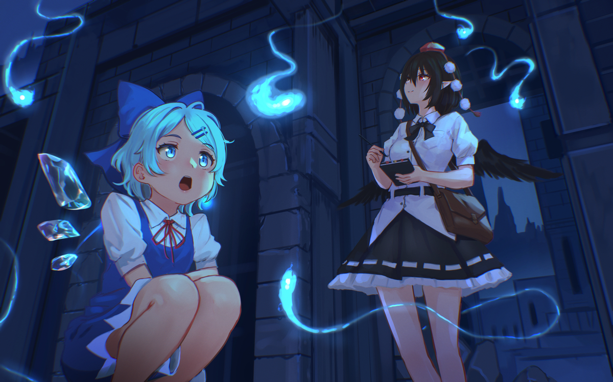 This is a pixiv picture whose title is 廃墟探索.