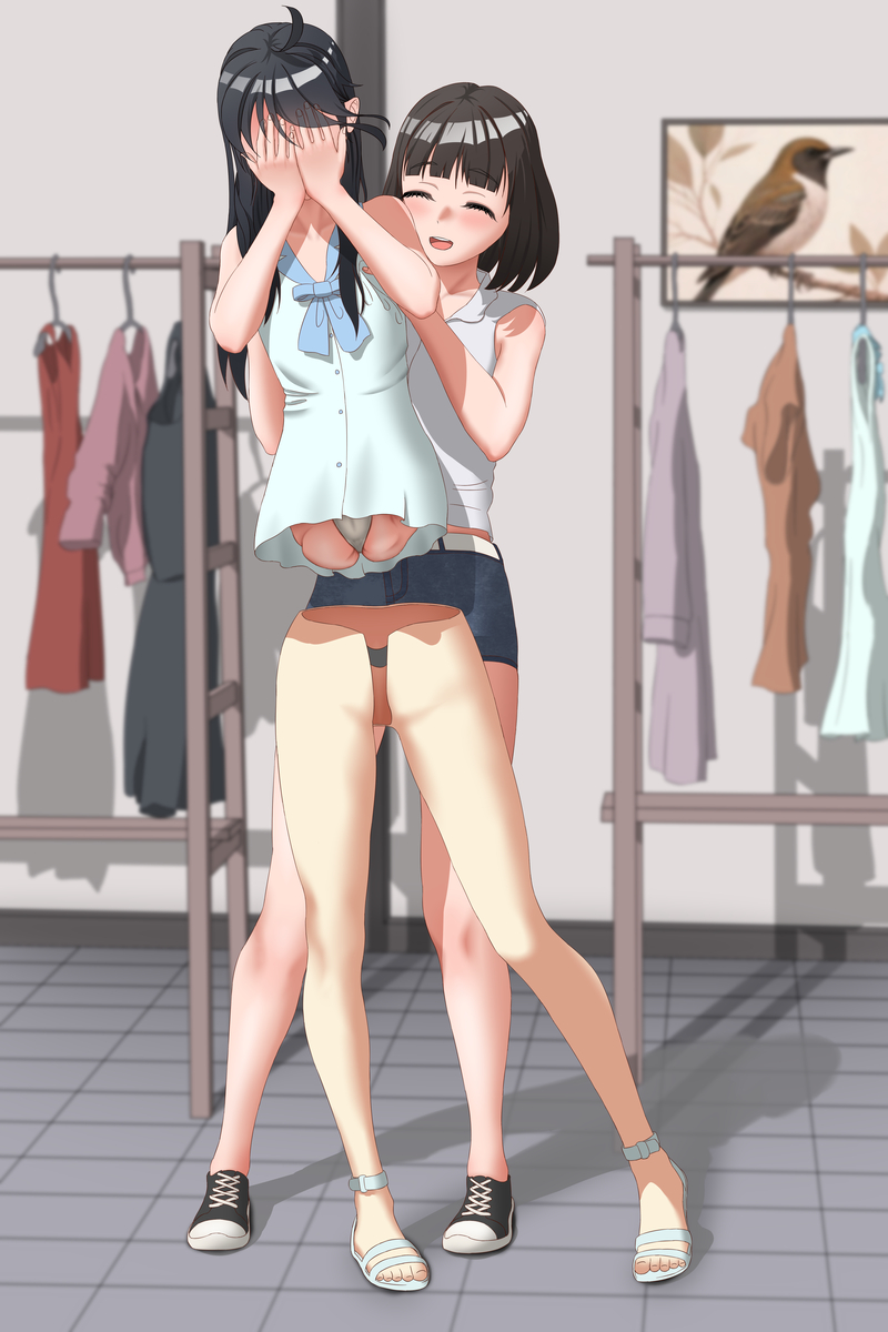 This is a pixiv picture whose title is 又要麻烦店员小姐姐帮忙了.