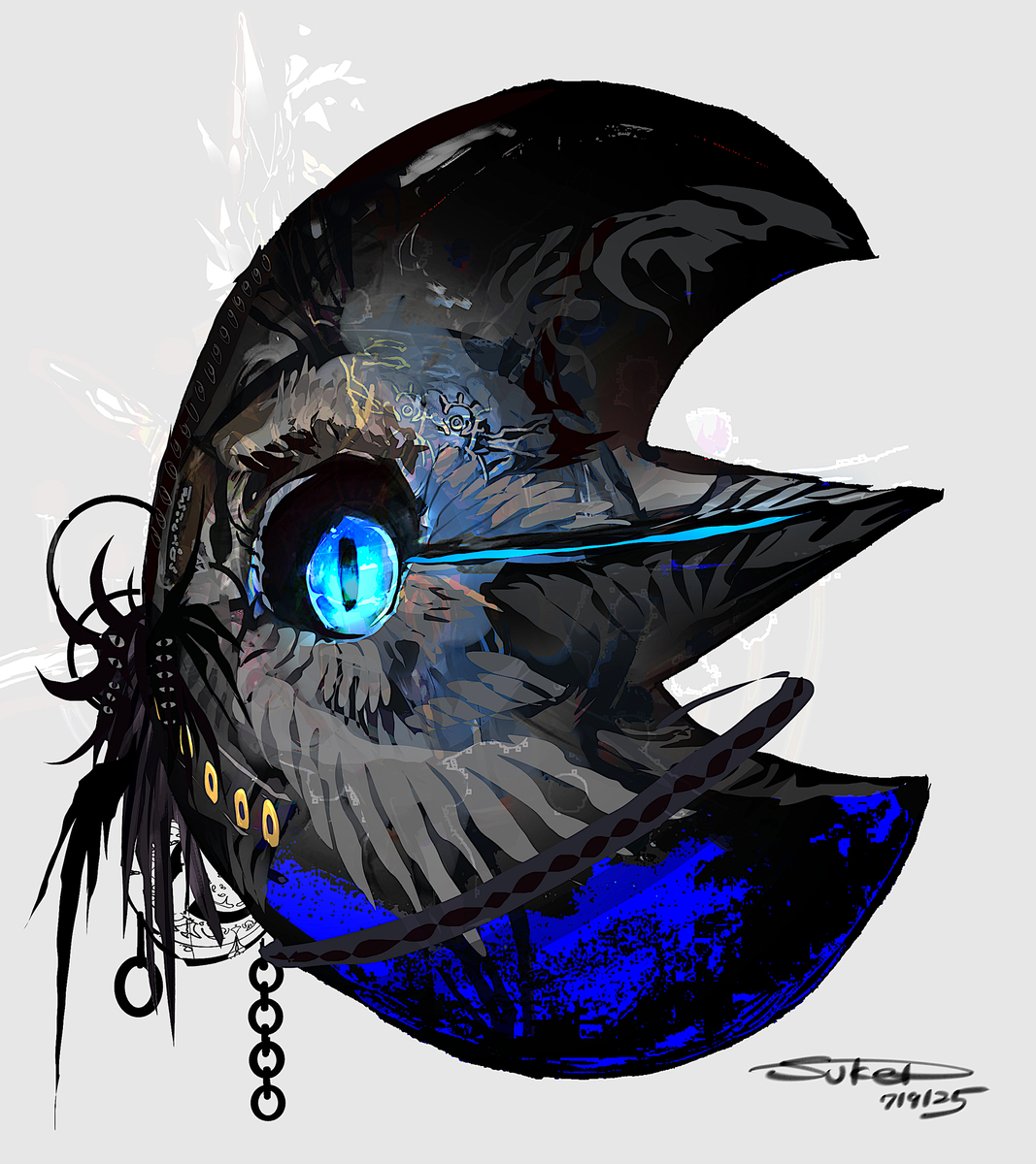 This is a pixiv picture whose title is 黒星ルナトーン.