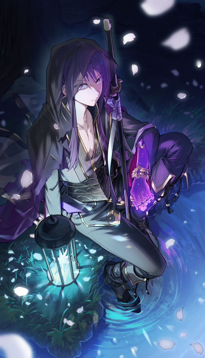 This is a pixiv picture whose title is 【寄稿再録】　精霊装ユーリとクロー.