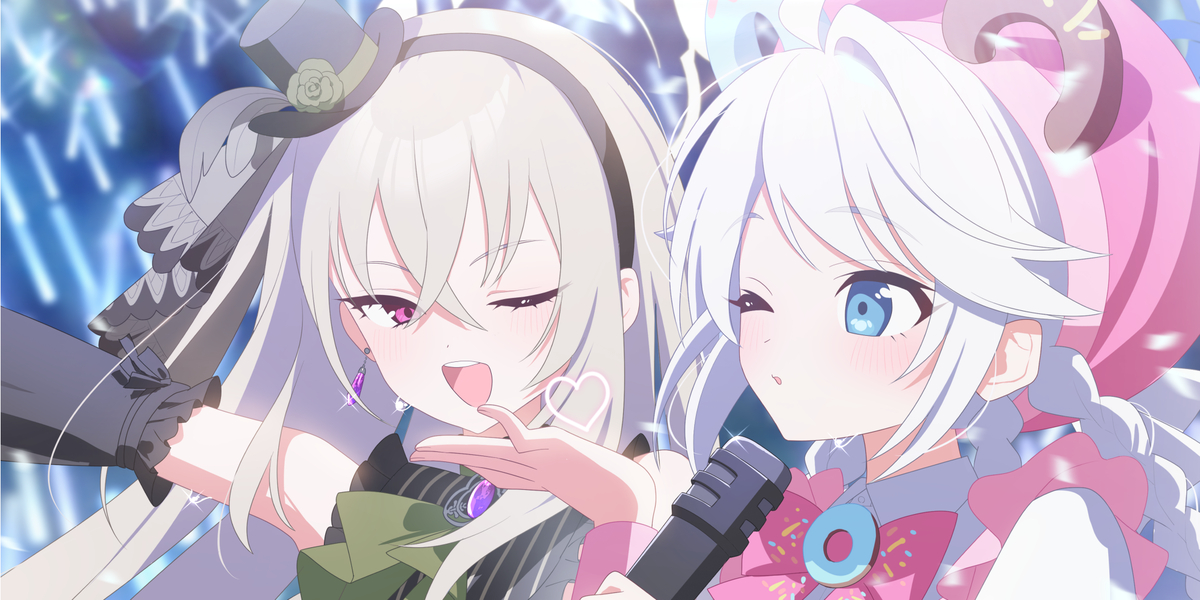 This is a pixiv picture whose title is アイドル！.