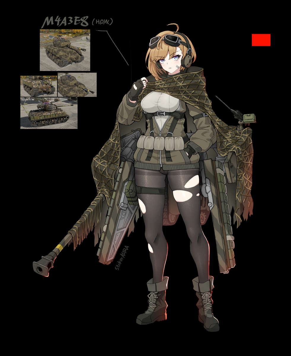 This is a pixiv picture whose title is M4a3e8 “Hell on Wheels”.