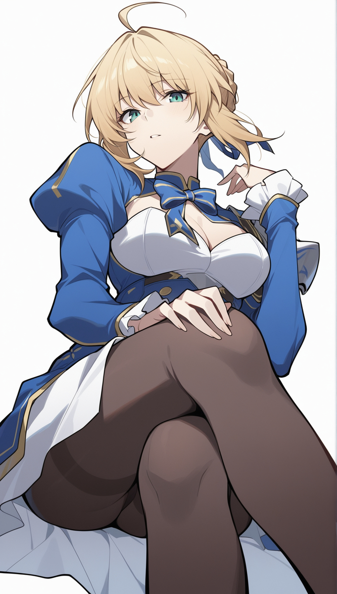 This is a pixiv picture whose title is Saber.