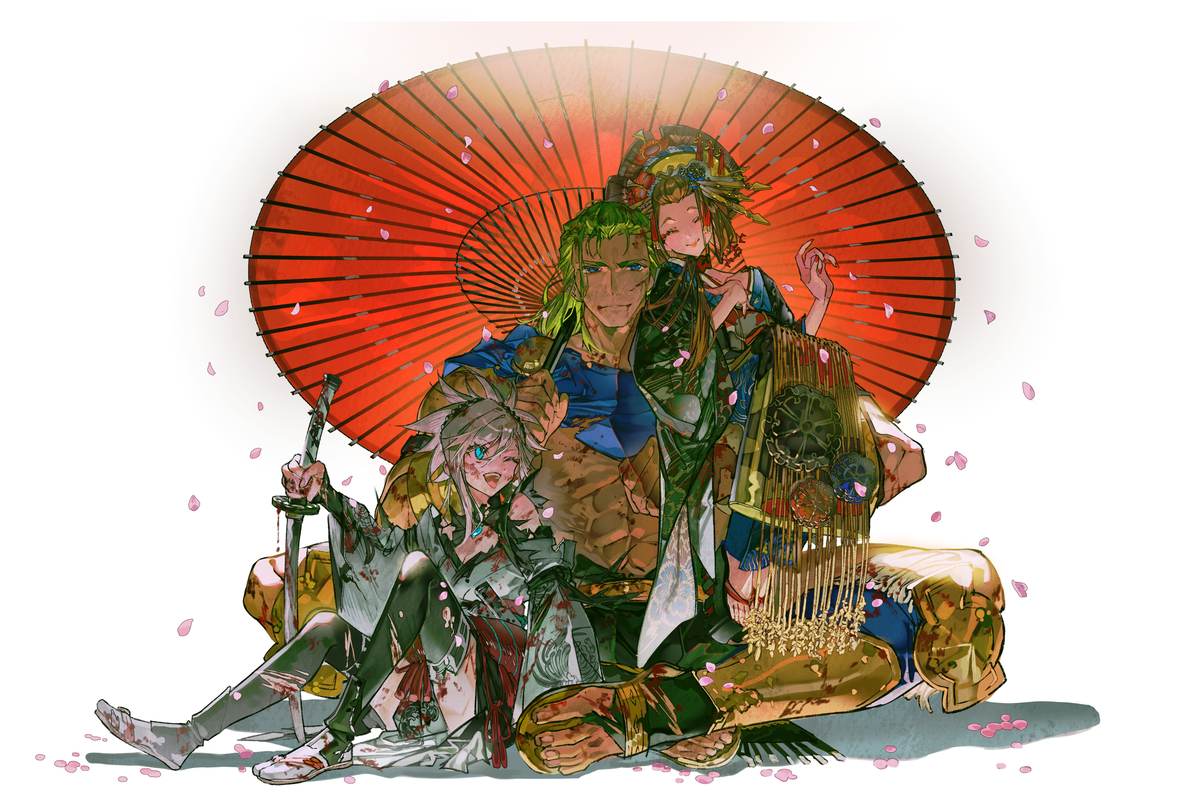 This is a pixiv picture whose title is 絆.