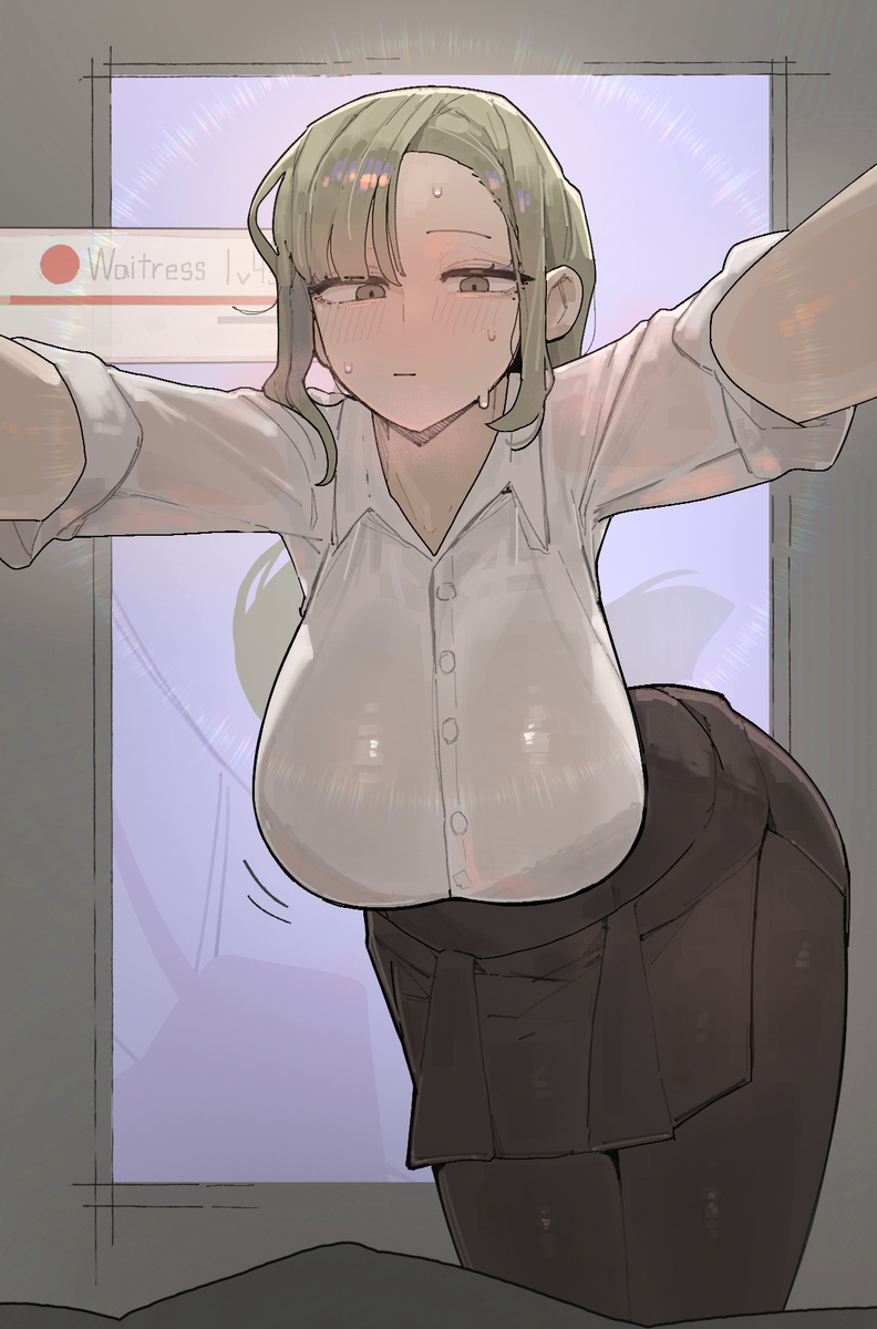 This is a pixiv picture whose title is Waitress.