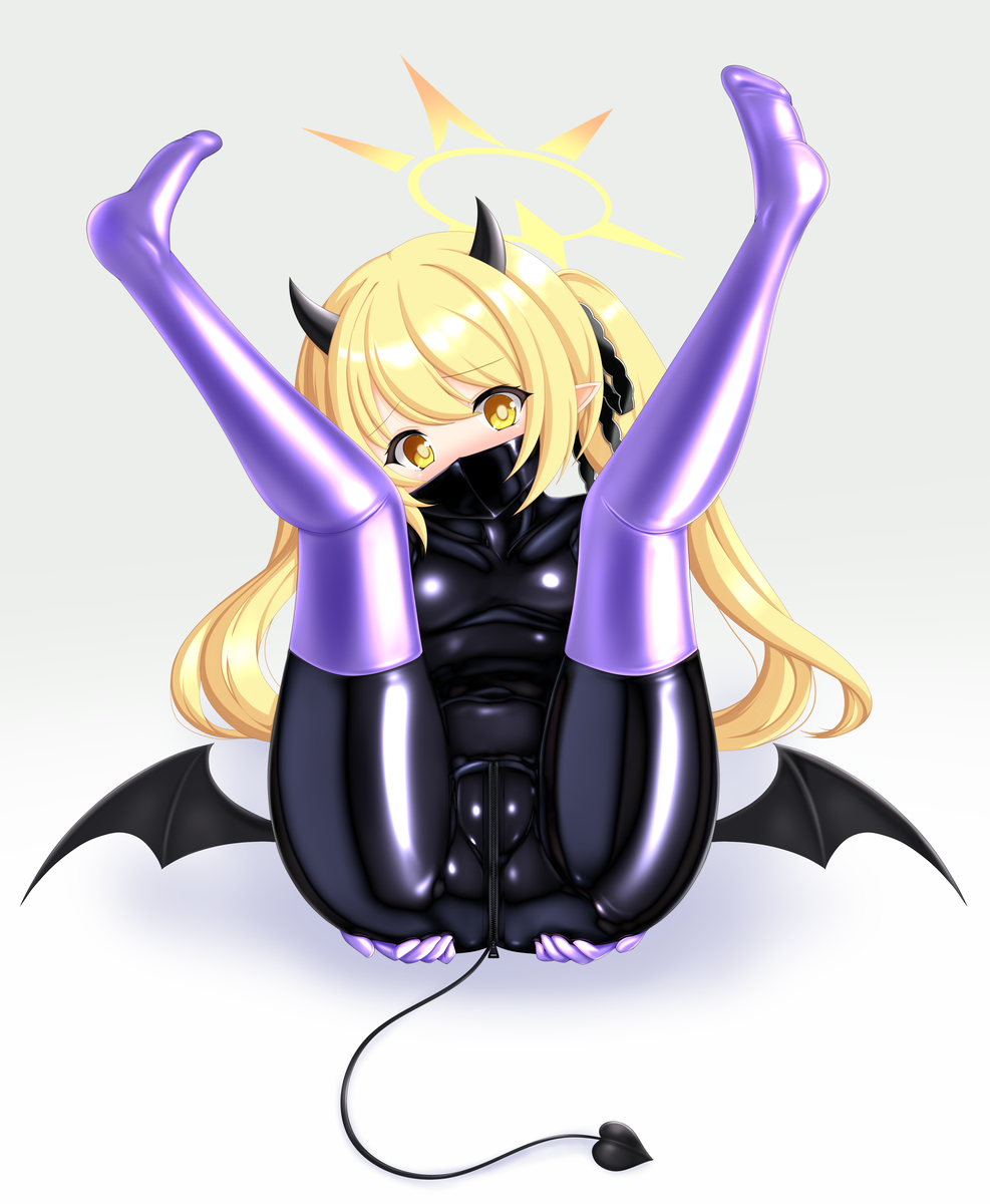 This is a pixiv picture whose title is ぴっちりラバーイブキ.