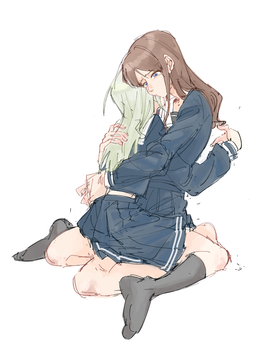This is a pixiv picture whose title is 摸摸鱼.