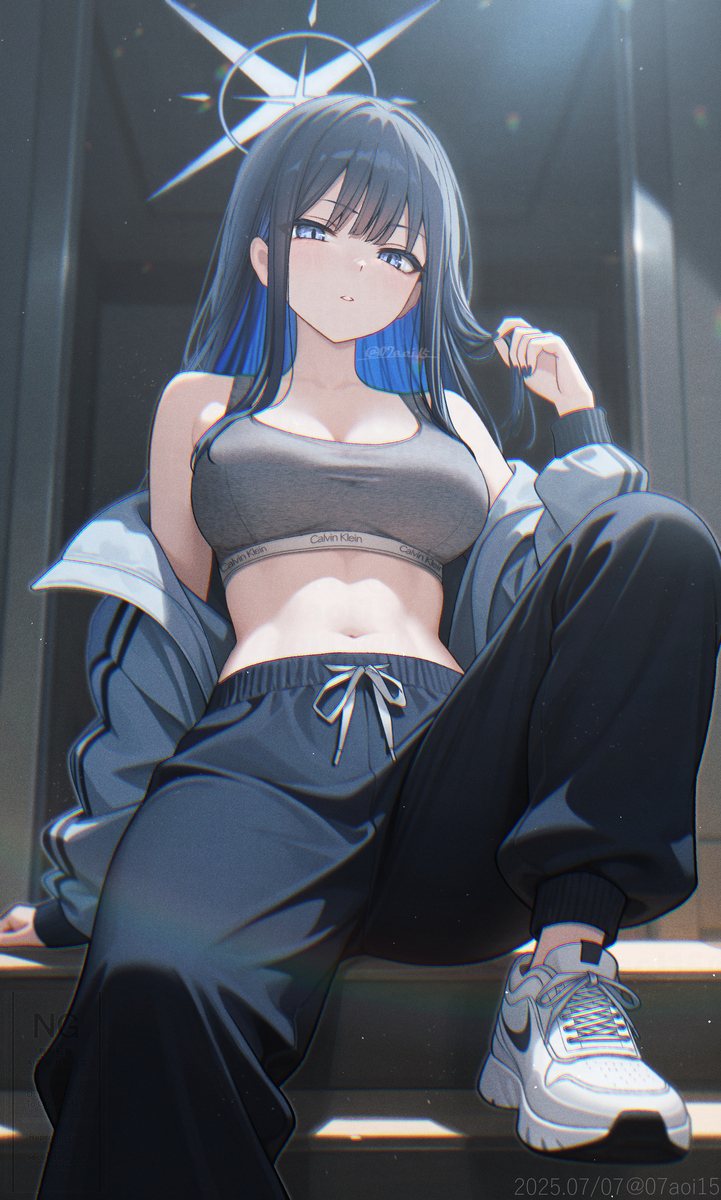 This is a pixiv picture whose title is 🖤💙錠前サオリ🖤💙.