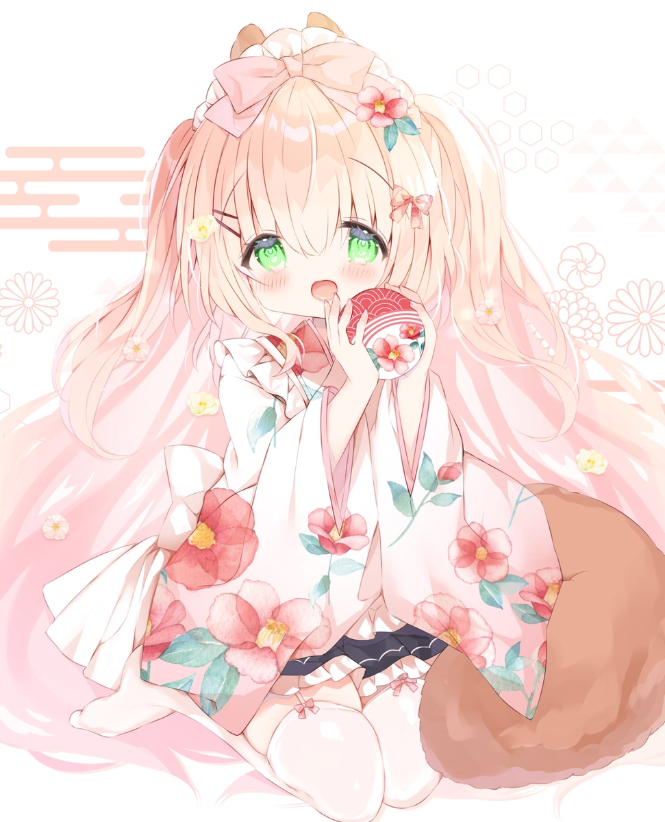 This is a pixiv picture whose title is 和メイドきゃらめるちゃん🌸.