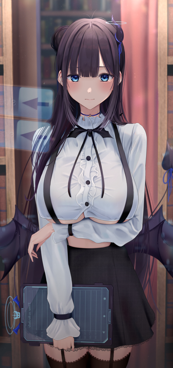 This is a pixiv picture whose title is 👿⚫.