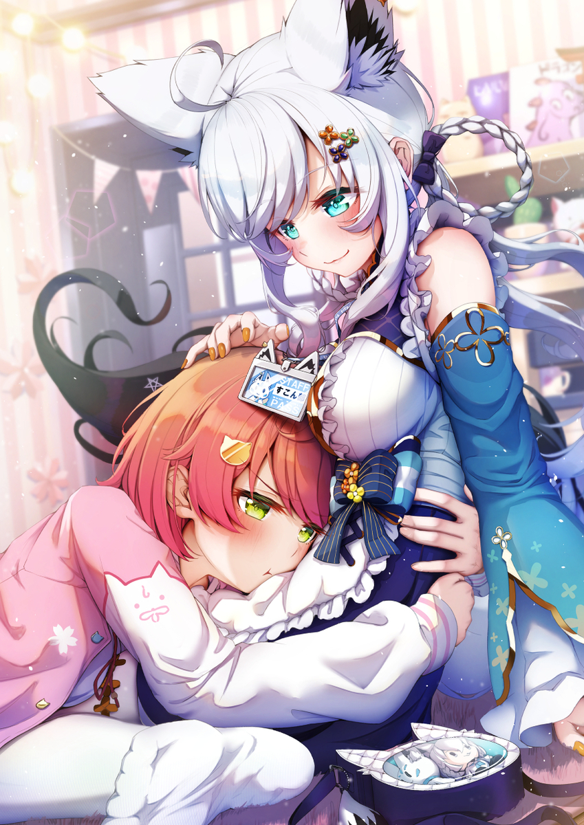 This is a pixiv picture whose title is 抱きつくみこさん.