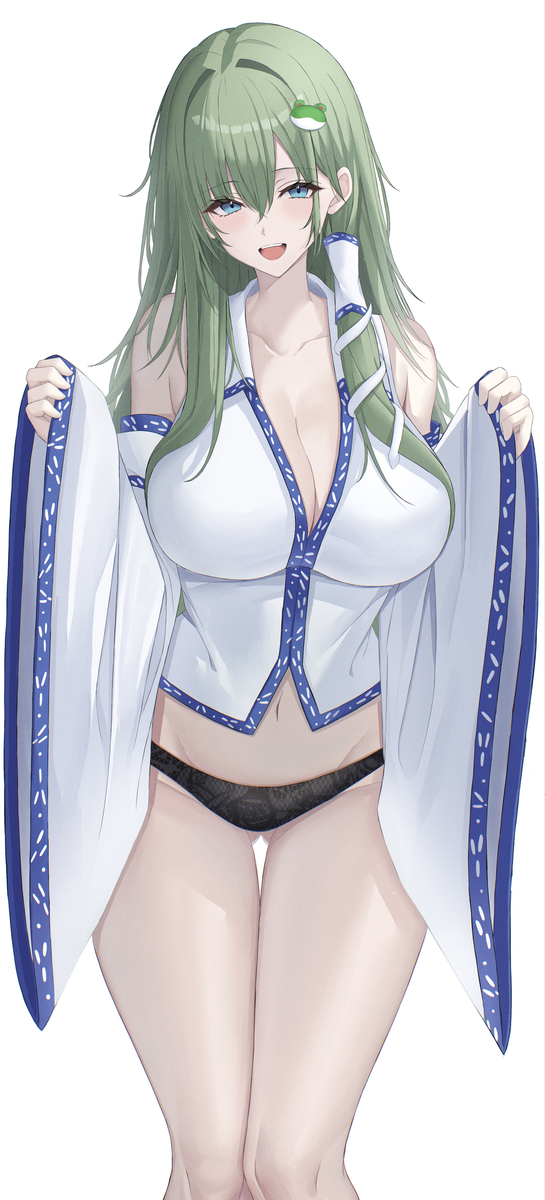 This is a pixiv picture whose title is 早苗.
