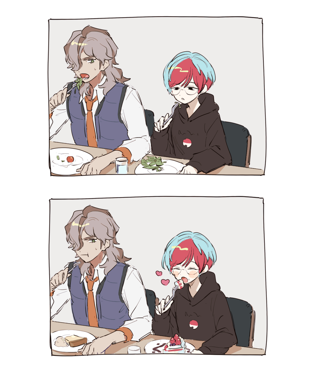 This is a pixiv picture whose title is ペパボタつめ２.