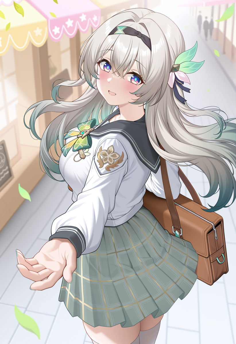 This is a pixiv picture whose title is 流萤 日常.