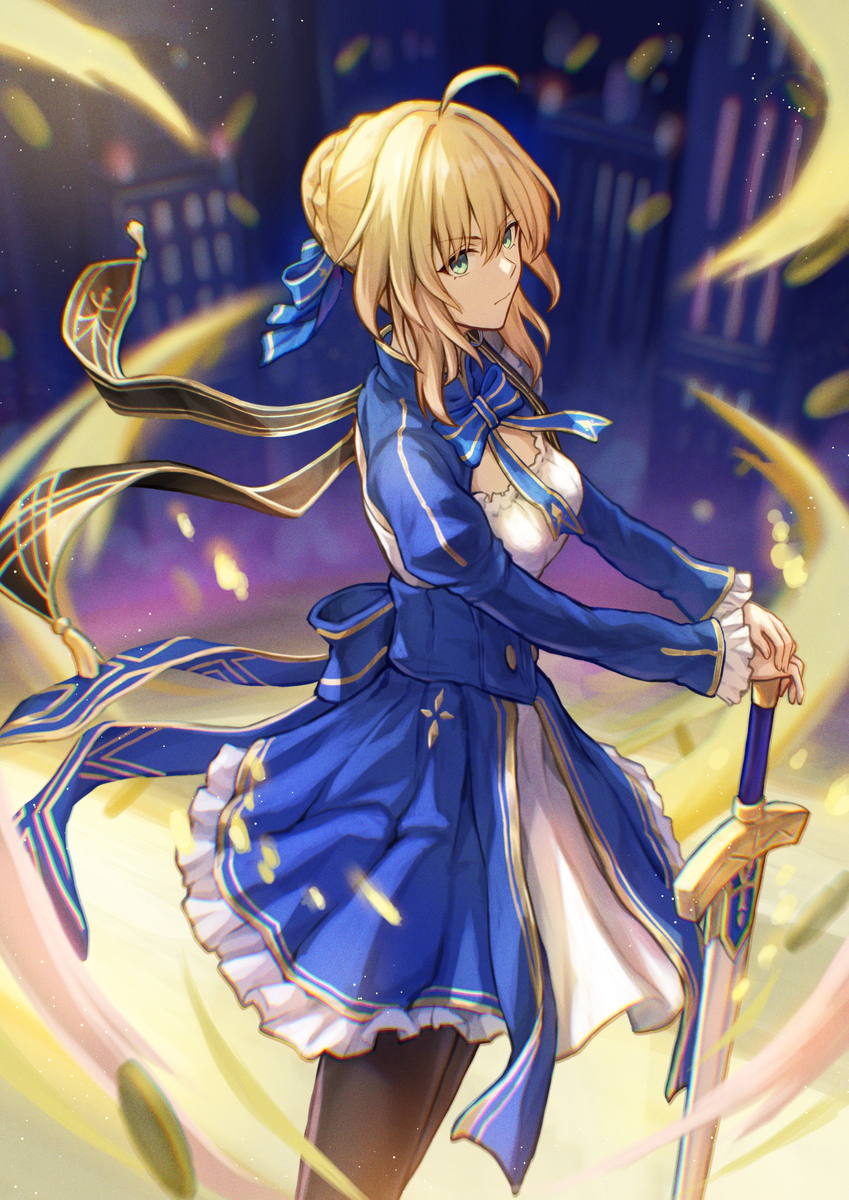 This is a pixiv picture whose title is セイバー.