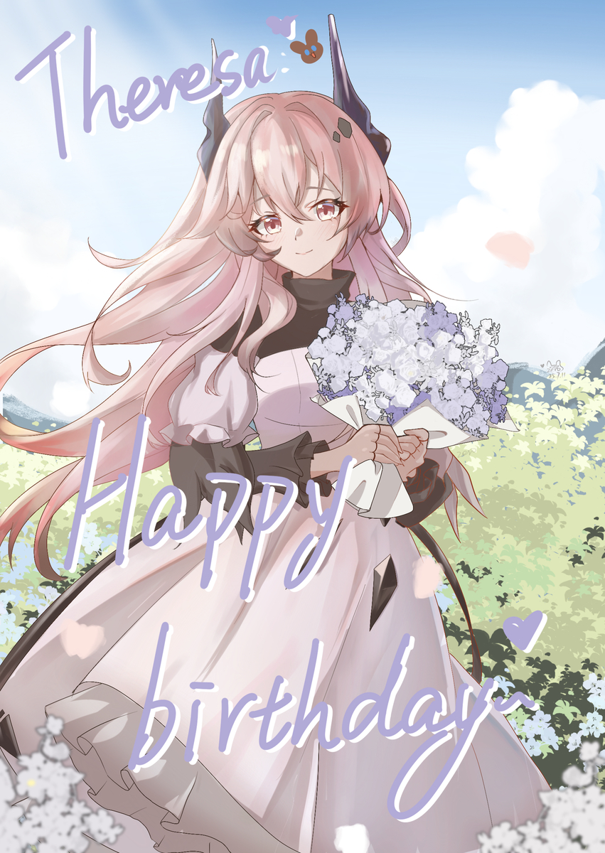 This is a pixiv picture whose title is 生日快乐，特蕾西娅.