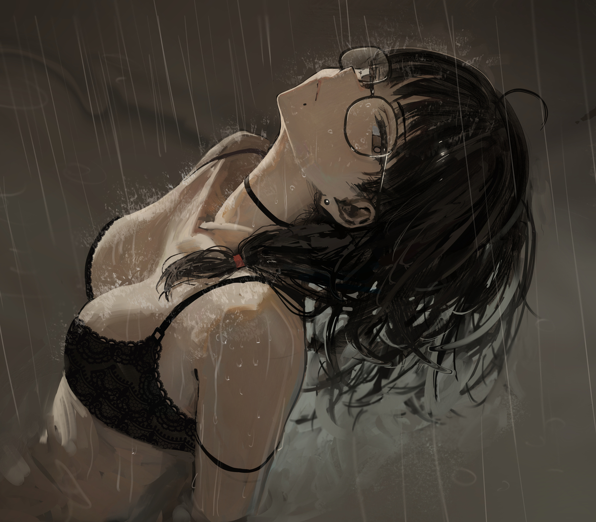 This is a pixiv picture whose title is 泥の中.