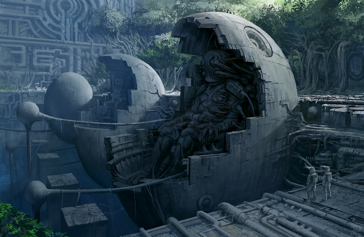 This is a pixiv picture whose title is Alien Escape Pod.