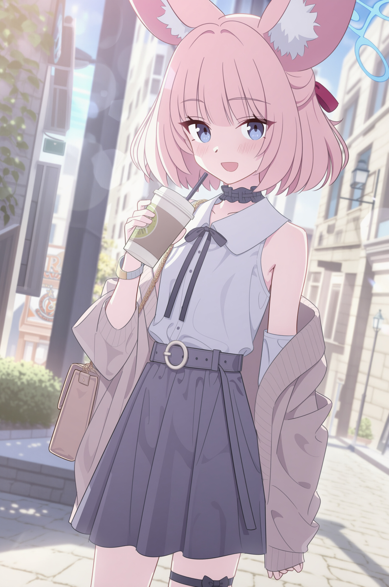 This is a pixiv picture whose title is ニコ (私服).