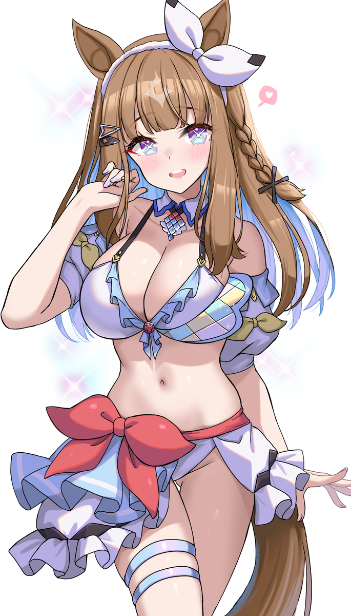 This is a pixiv picture whose title is 水着アイちゃん.