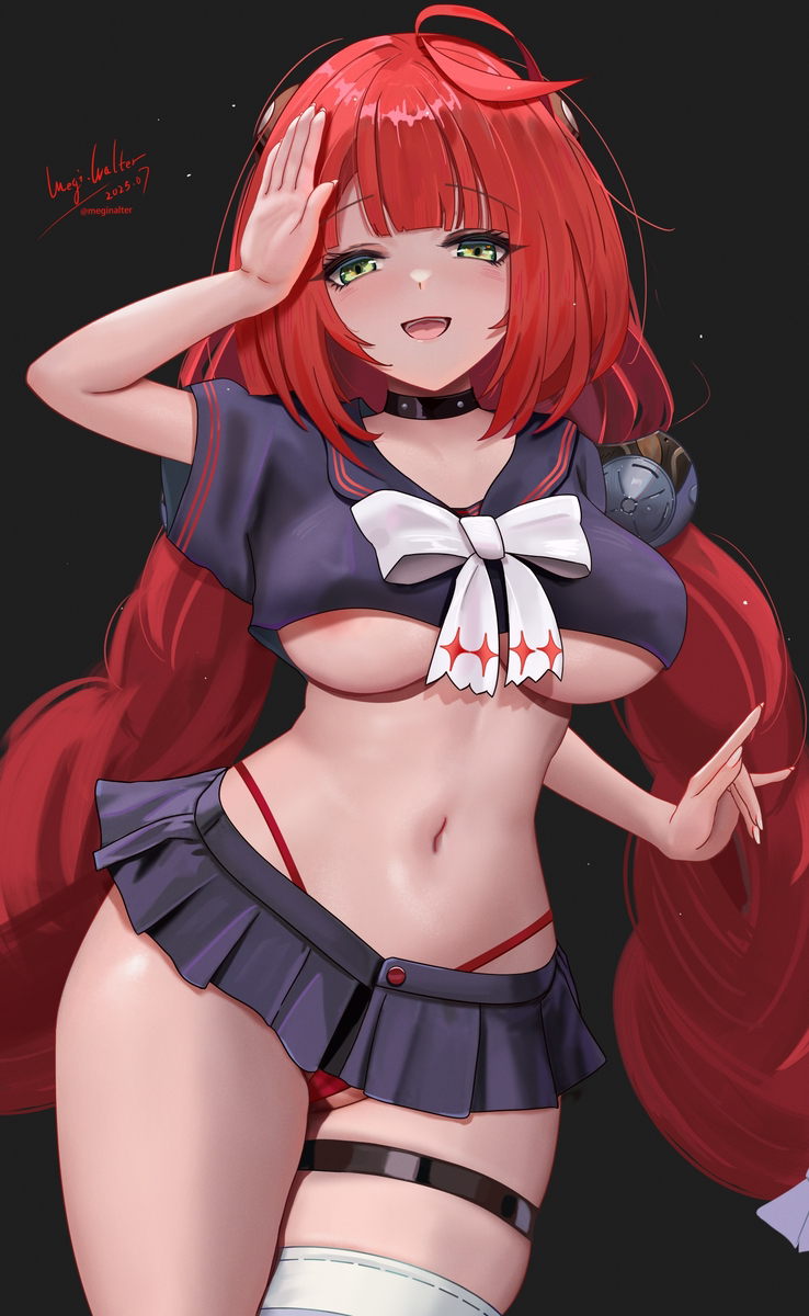This is a pixiv picture whose title is 浮波柚葉 Ukinami Yuzuha.