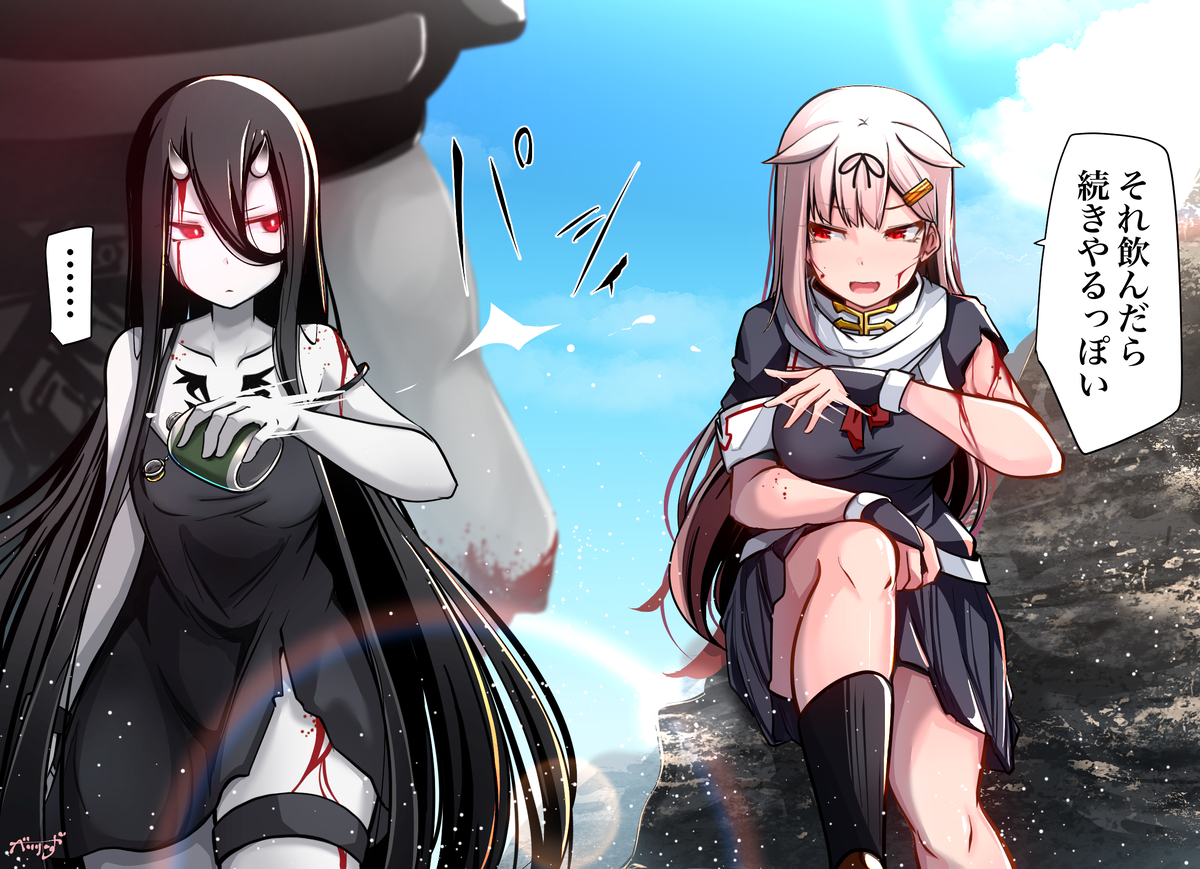 This is a pixiv picture whose title is 水分補給ぽい.