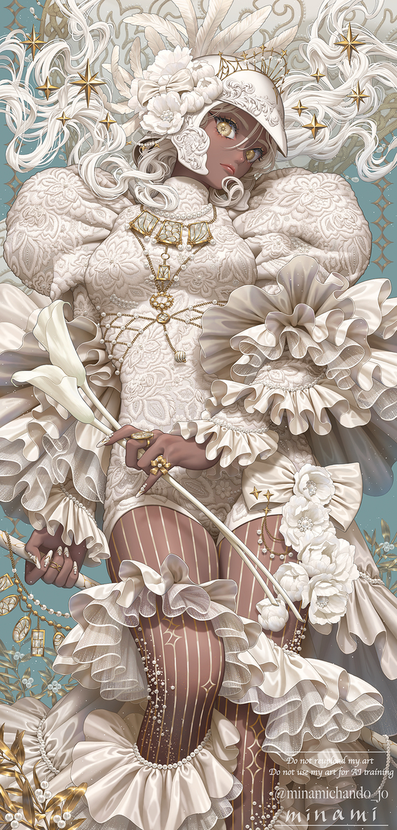 This is a pixiv picture whose title is invincible.