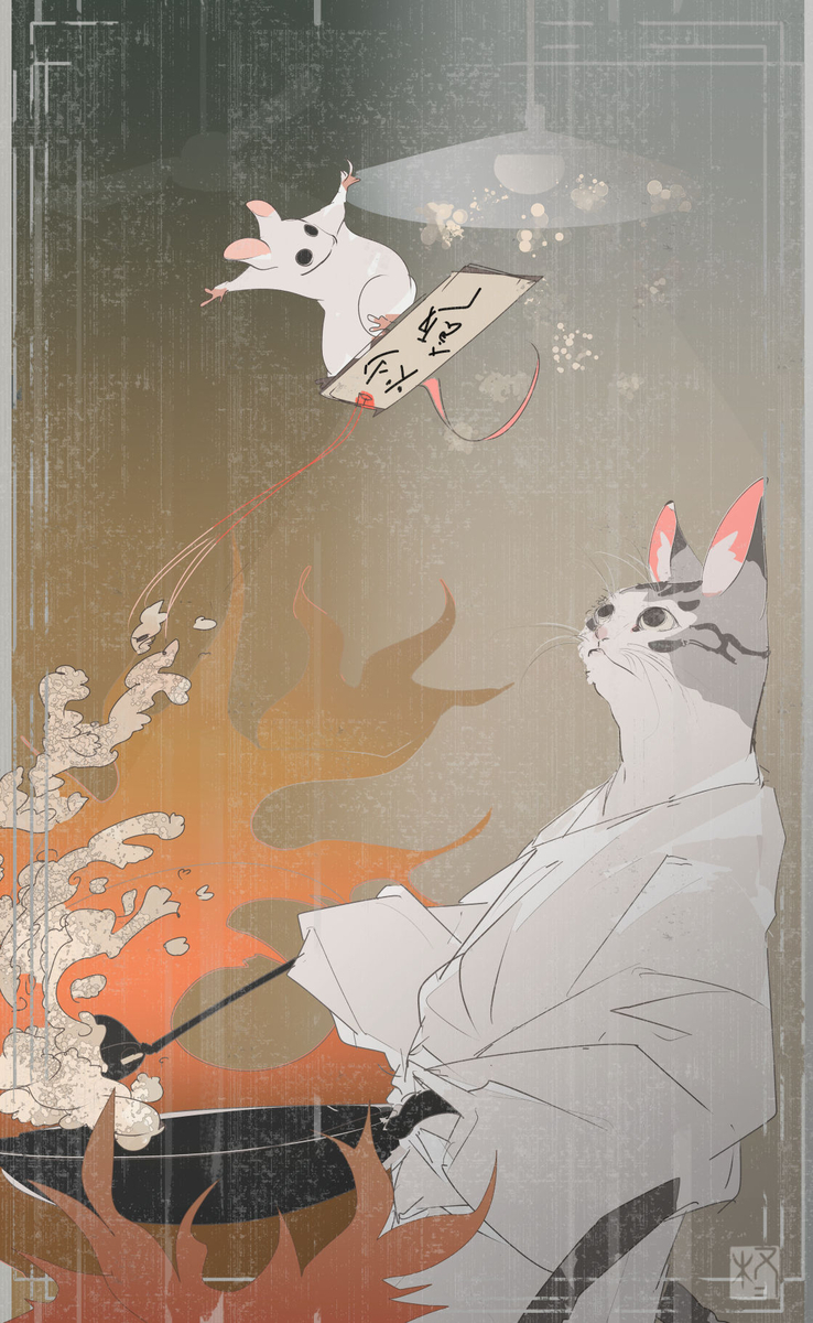 This is a pixiv picture whose title is 炒飯の並.