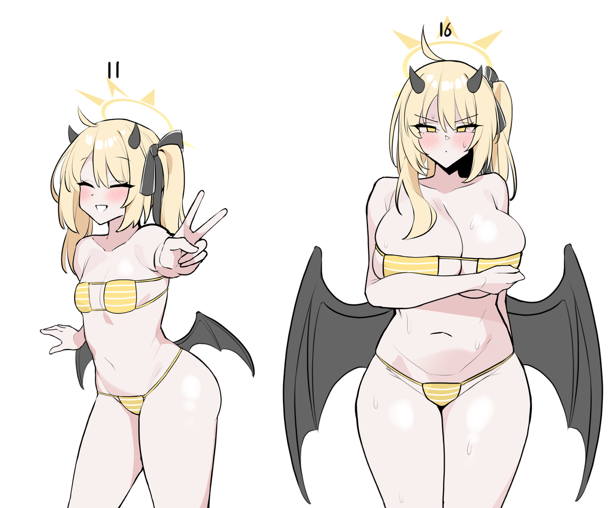 This is a pixiv picture whose title is 이부키 (수영복,16).
