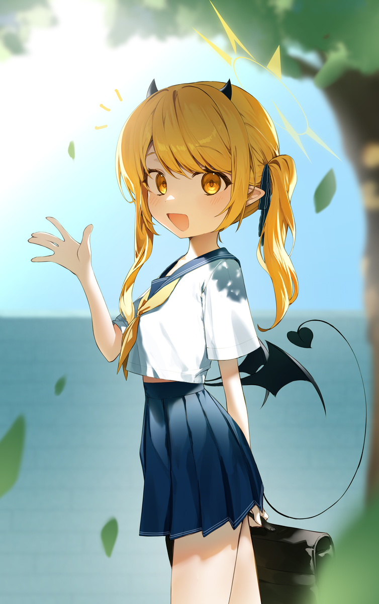 This is a pixiv picture whose title is 「あ、発見！ おはよう~！！」.