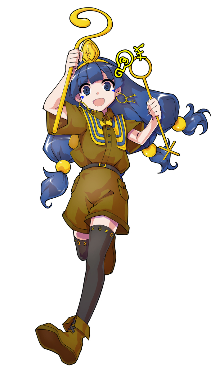 This is a pixiv picture whose title is バトルっぽい馴子立ち絵 表情差分（再投稿）.