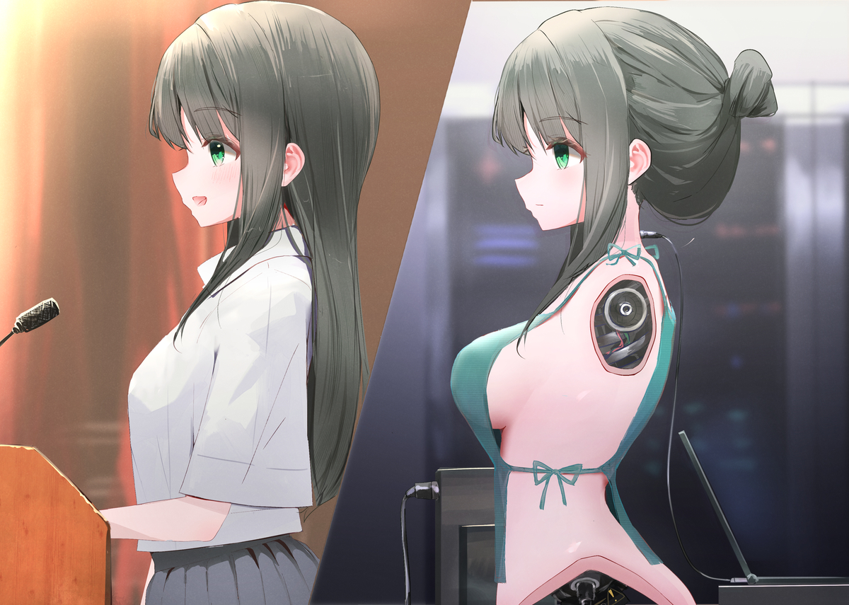 This is a pixiv picture whose title is 完璧な生徒会長の真実.