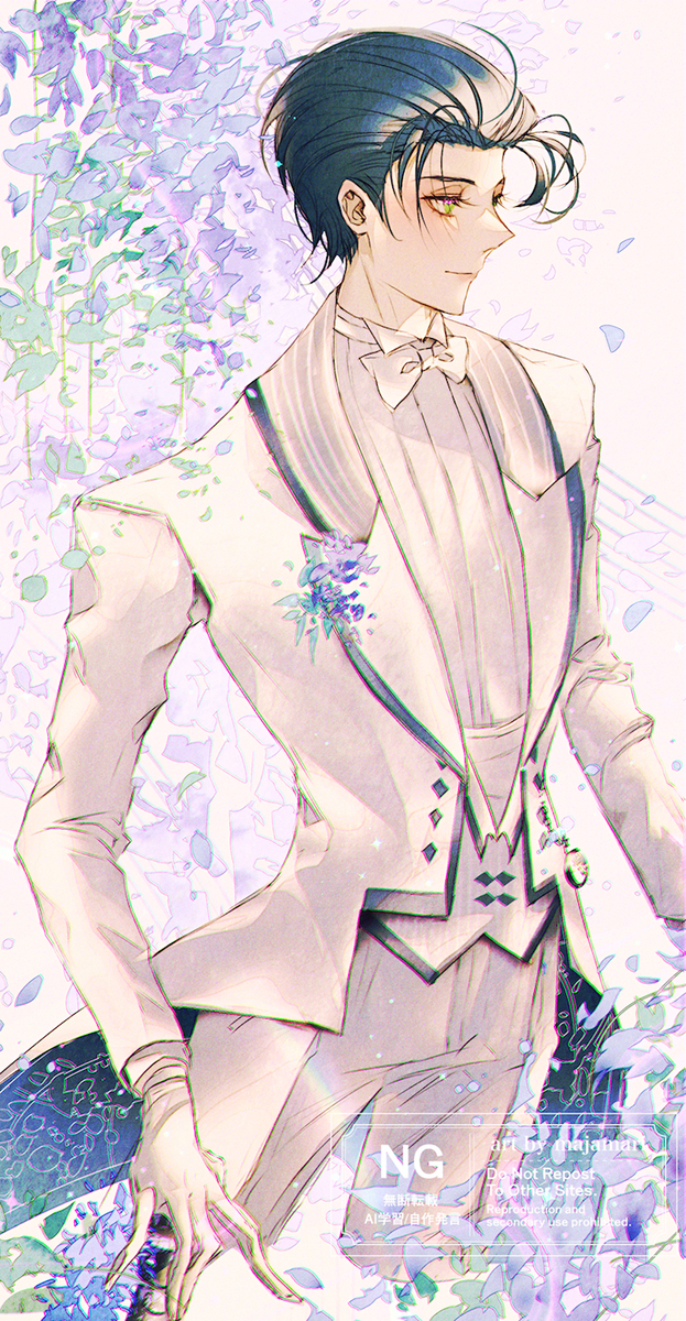 This is a pixiv picture whose title is 燕尾服ホームズ.