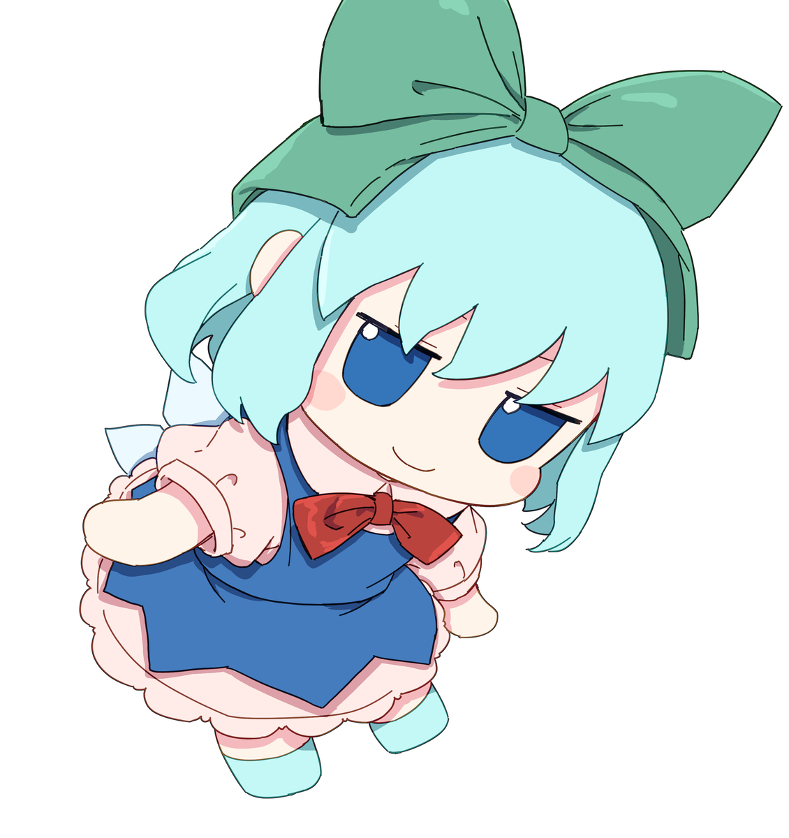 This is a pixiv picture whose title is 非想天則のふもふもちるの.