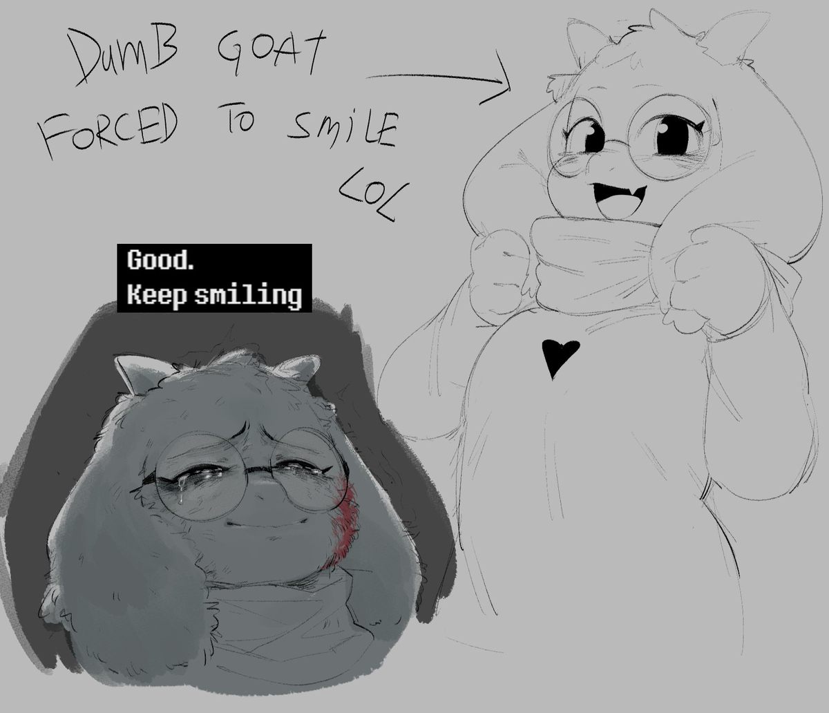 This is a pixiv picture whose title is Ralsei.