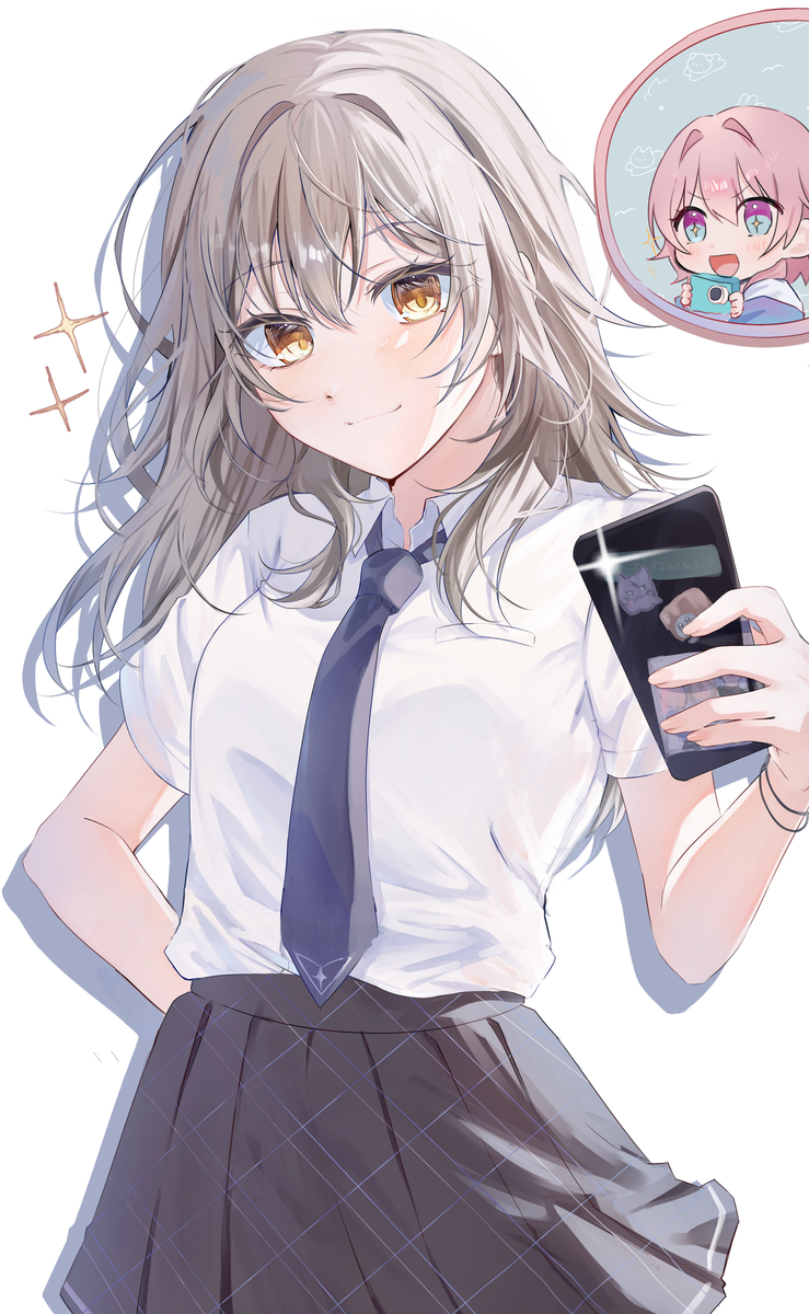 This is a pixiv picture whose title is 制服の星ちゃん.