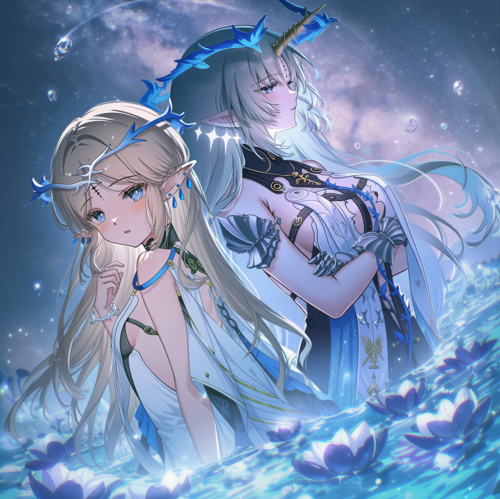 This is a pixiv picture whose title is 卡提希娅&芙露德莉斯.