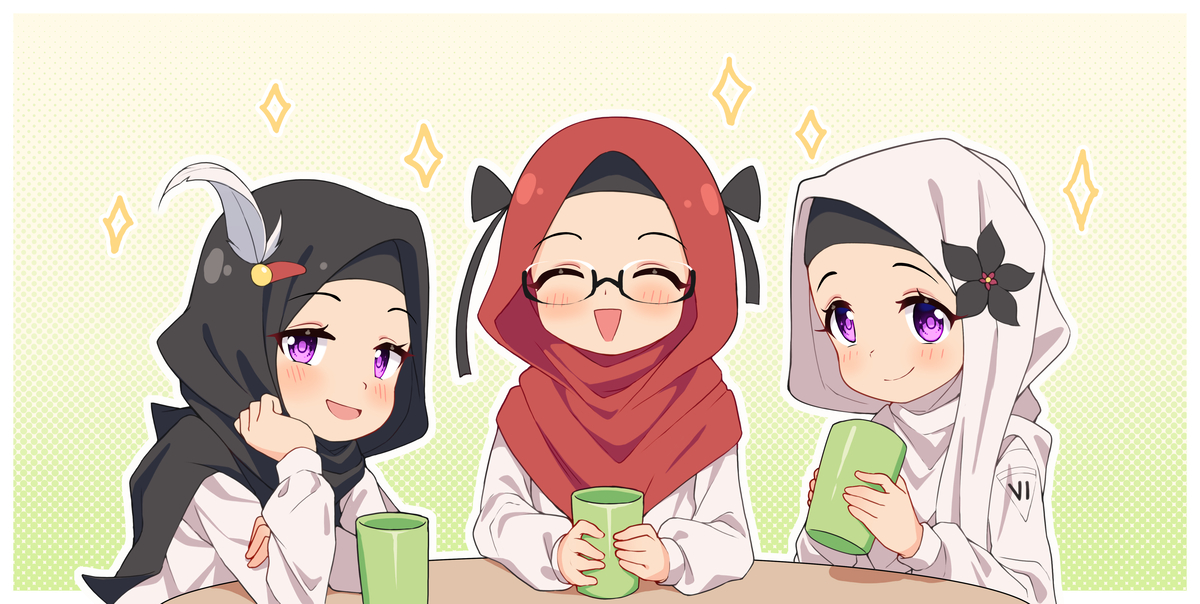 This is a pixiv picture whose title is Triplets OC.