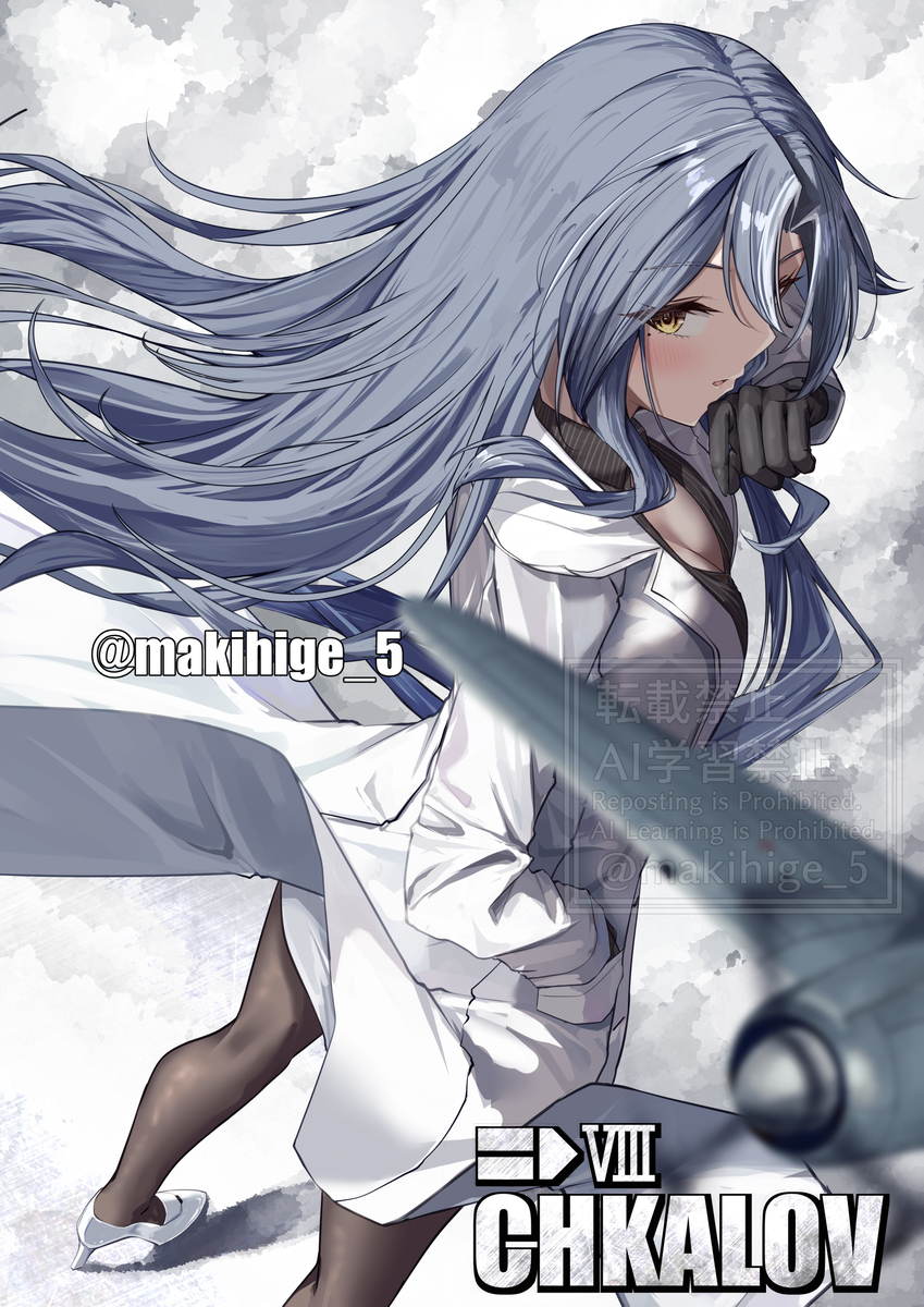 This is a pixiv picture whose title is 極点飛来す縹の翼.