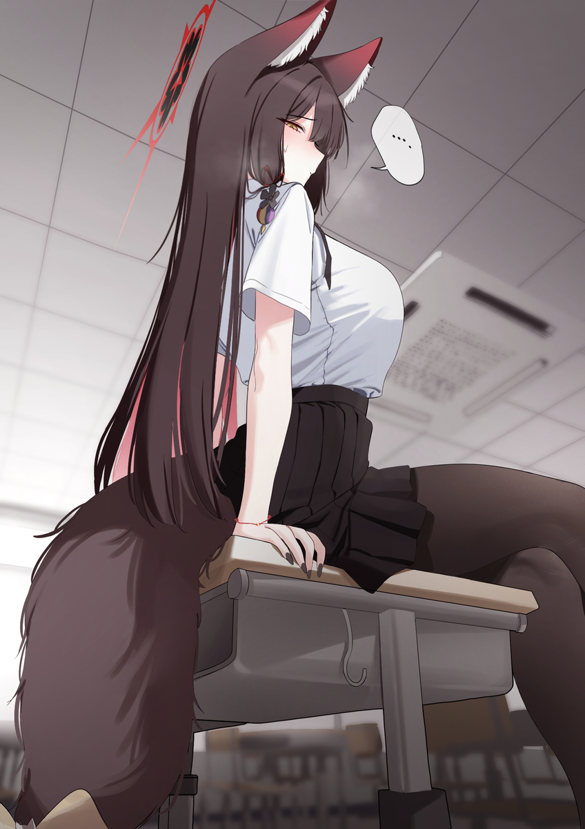 This is a pixiv picture whose title is 狐坂ワカモ.